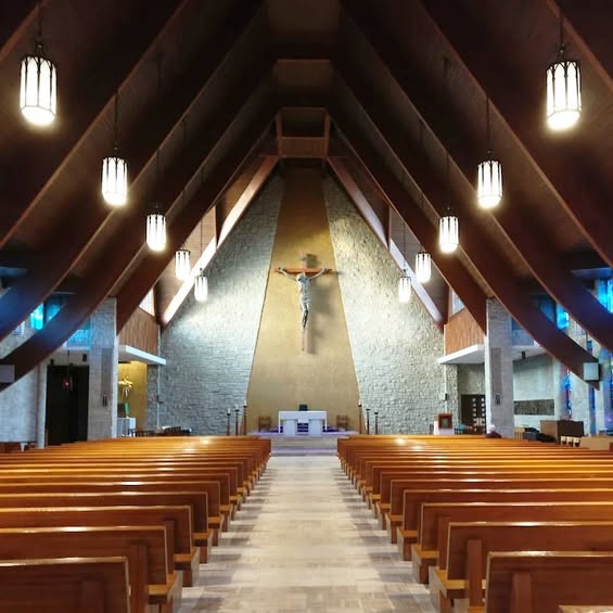 The interior of St. Anselm's Parish in Toronto.