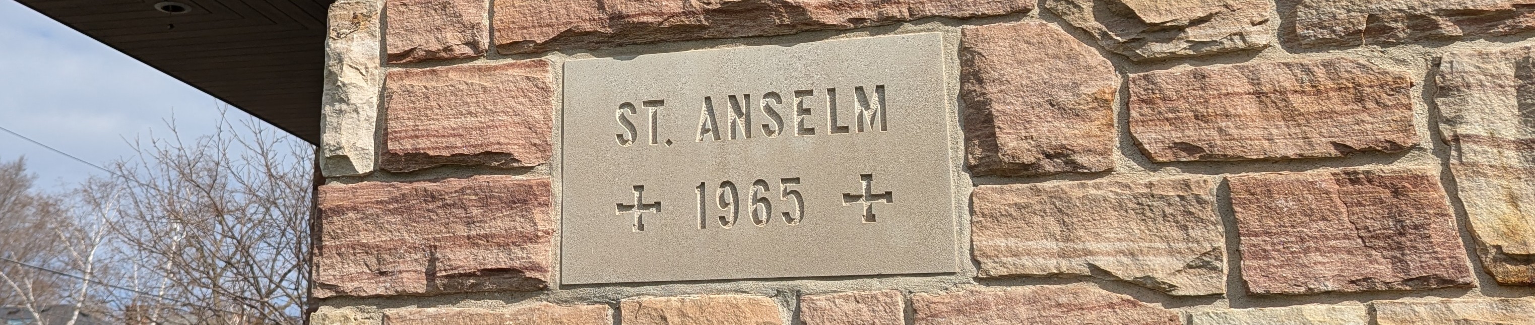 Cornerstone of St. Anselm's Parish (1965)