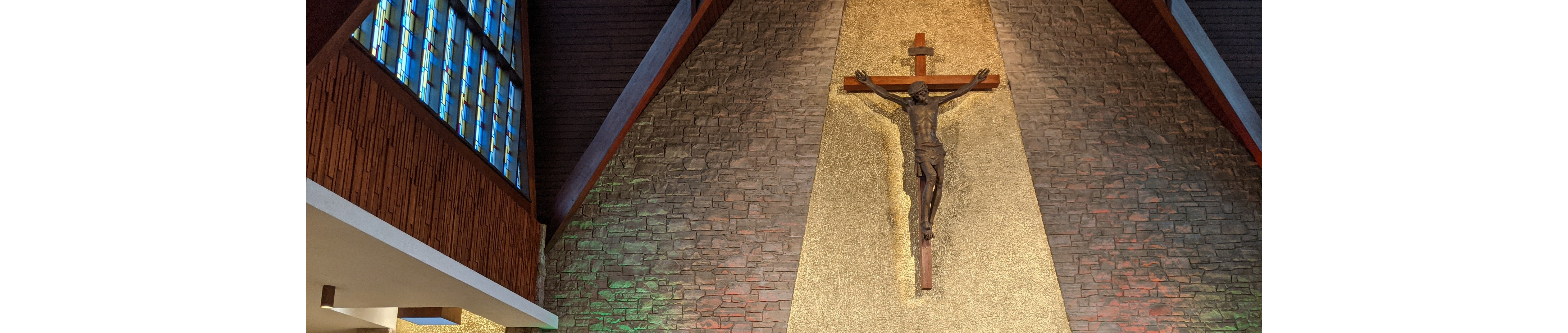 Statue of Crucified Jesus inside St. Anselm.