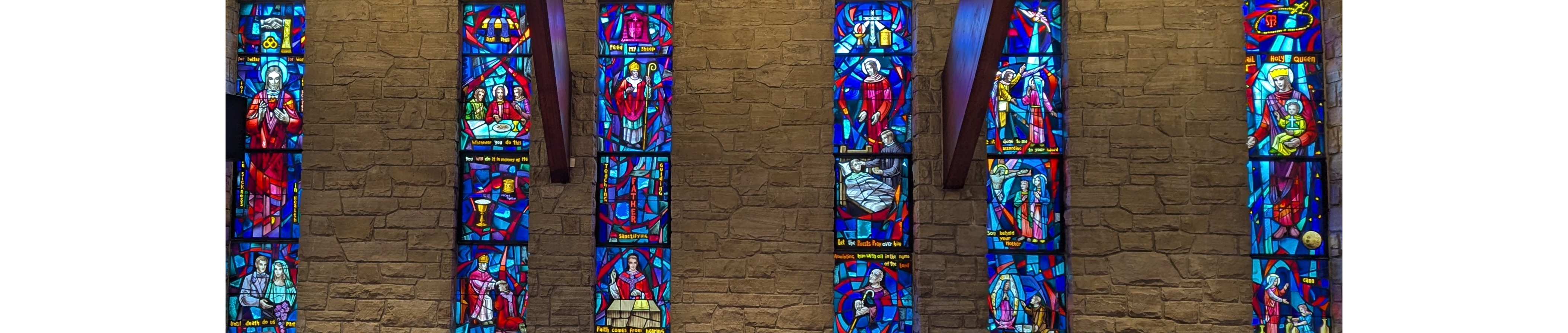 St. Anselm Stained Glass East Windows 2
