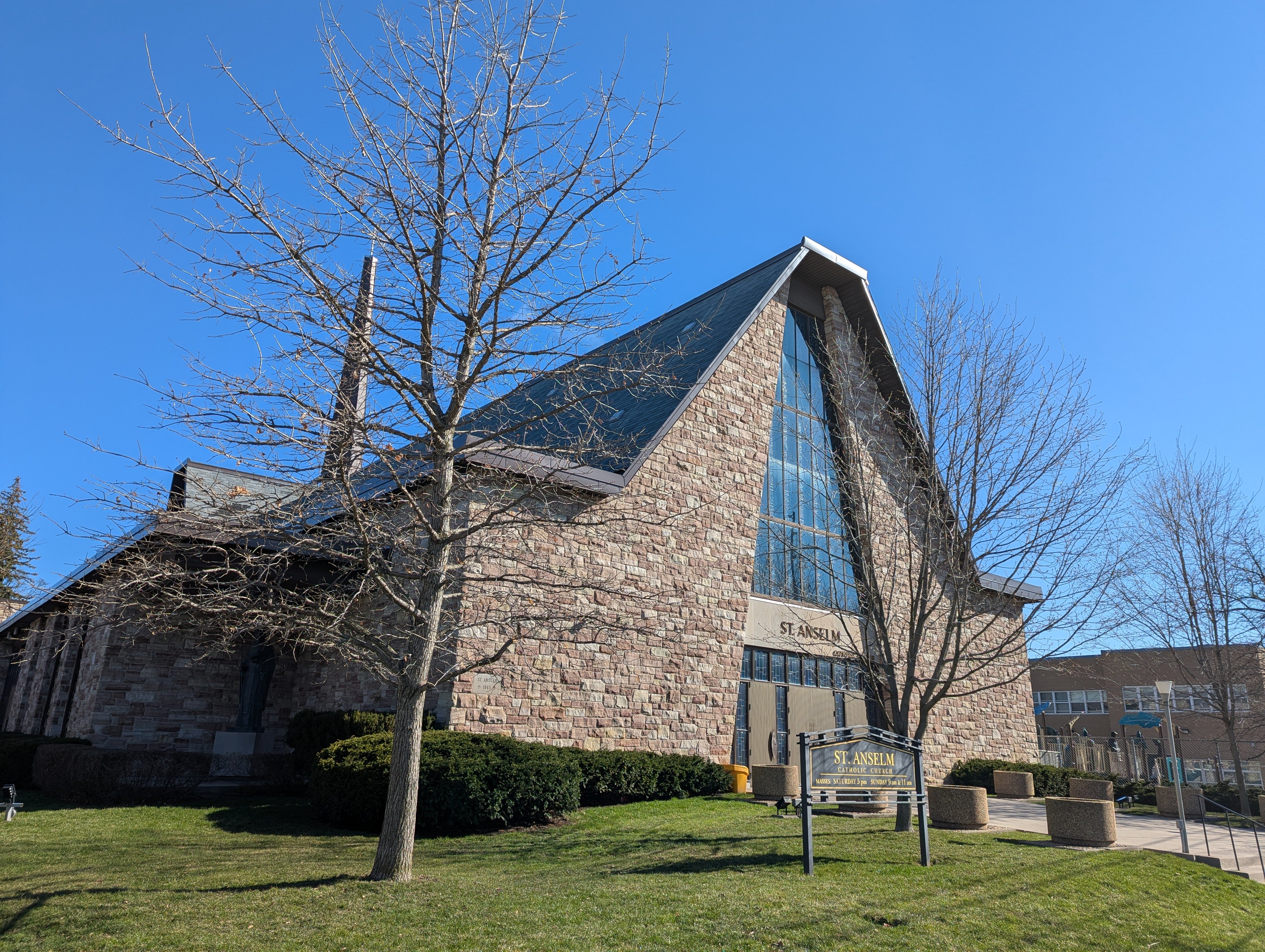 View of St. Anselm from the SW corner.
